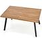Asztall Berlin 90x160 mdf/acél – méz dió/fekete,12