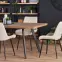 Asztall Berlin 90x160 mdf/acél – méz dió/fekete,18