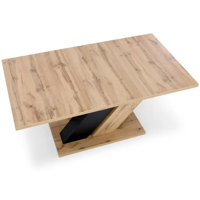 Asztall Brandon 90x160 lap- wotan/fekete,4