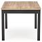 Asztall Tiago 90x90 lap/mdf – tölgy craft/fekete,2