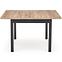 Asztall Tiago 90x90 lap/mdf – tölgy craft/fekete,3