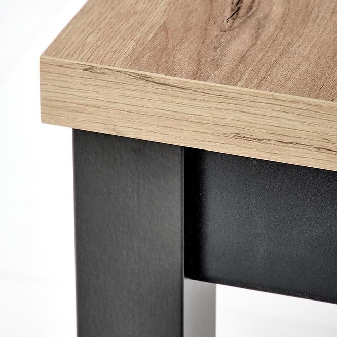 Asztall Tiago 90x90 lap/mdf – tölgy craft/fekete