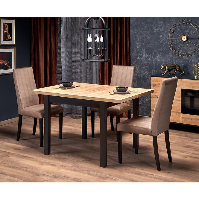 Asztall Tiago 90x90 lap/mdf – tölgy craft/fekete