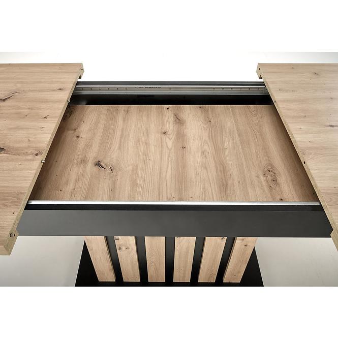 Asztall Lamello 80x130 lap – tölgy artisan/fekete