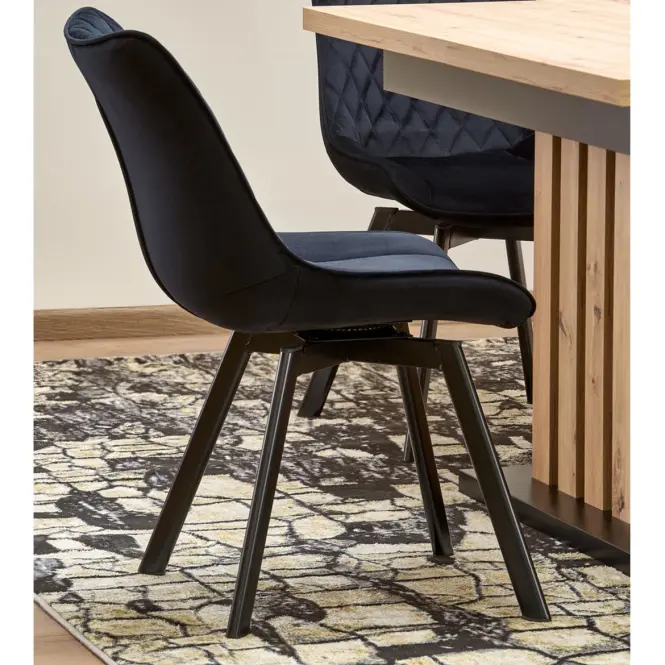 Asztall Lamello 80x130 lap – tölgy artisan/fekete