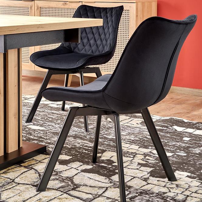Asztall Lamello 80x130 lap – tölgy artisan/fekete