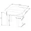 Asztall Ringo 102x142 lap/mdf – tölgy craft,2