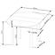 Asztall Ringo 102x142 lap/mdf – tölgy craft,2