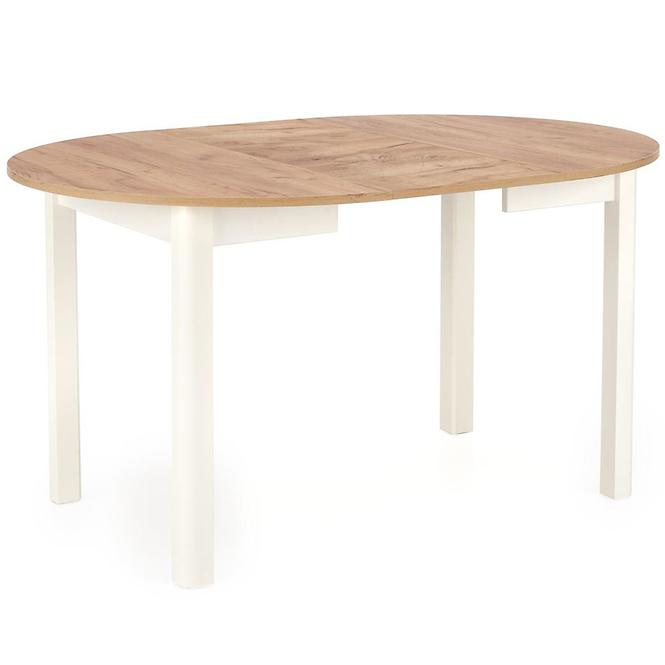 Asztall Ringo 102x142 lap/mdf – tölgy craft/fehér,6