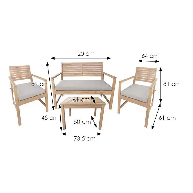 Fa szett 2+1+1