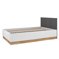 Ágy Torino 120+Fém váz Flx 1202 fehér/tölgy castello/grafit