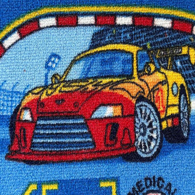 Gyermekszőnyeg Racers 77 1,0/1,5 kék