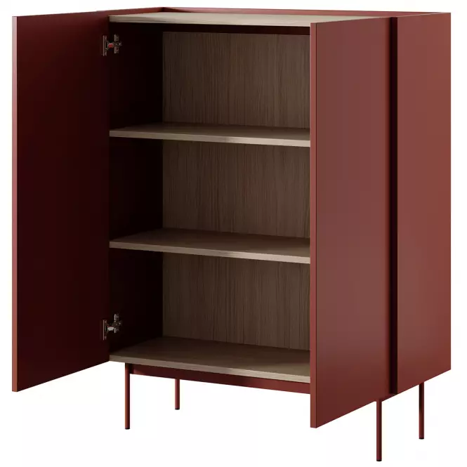 Komód Color KD-97 ceramic red,4