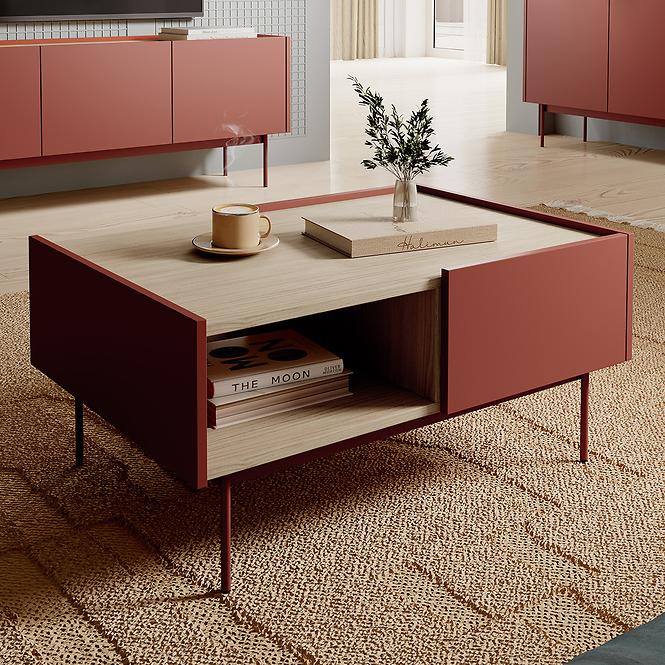 Dohányzóasztal Color L-97 ceramic red