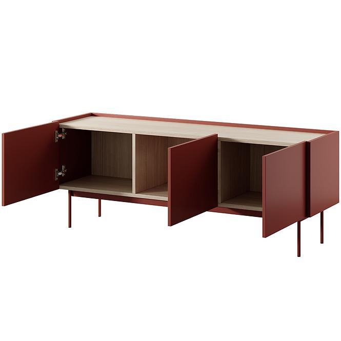 Szekrény RTV Color-144 ceramic red
