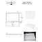 Fürdőkád téglalap alakú Axim Ultraslim 120x80 fehér,3
