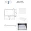Fürdőkád téglalap alakú Axim Ultraslim 120x90 fehér,3