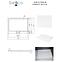 Fürdőkád téglalap alakú Axim Ultraslim 130x90 fehér,3