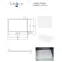 Fürdőkád téglalap alakú Axim Ultraslim 140x90 fehér,3