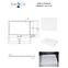 Fürdőkád téglalap alakú Axim Ultraslim 140x90 fehér,3