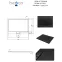 Fürdőkád téglalap alakú Axim Ultraslim Stone Effect New 120x80 fekete,3