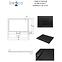 Fürdőkád téglalap alakú Axim Ultraslim Stone Effect New 120x80 fekete,3