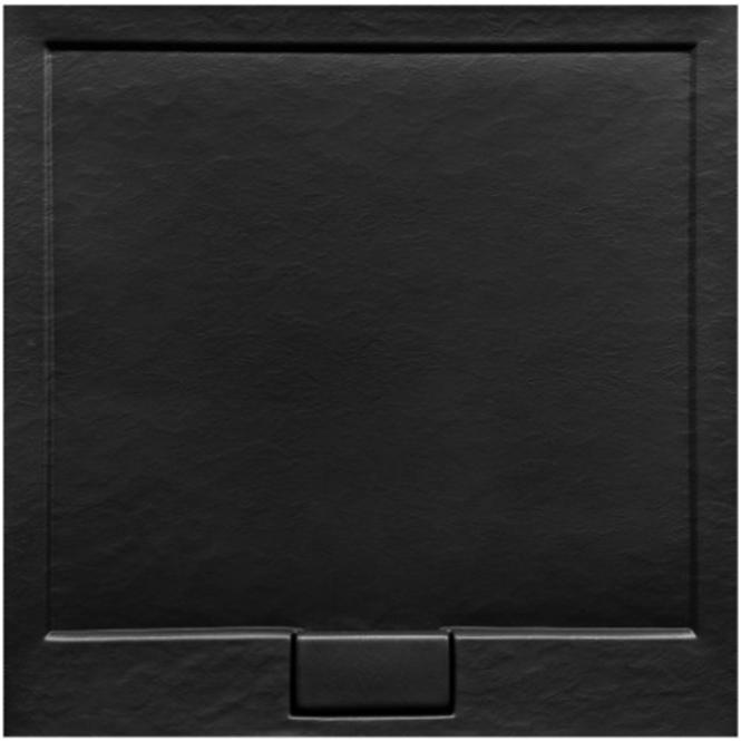 Fürdőkád négyzet Axim Ultraslim Stone Effect New 90x90 fekete