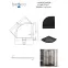 Fürdőkád félkör alakú Axim Ultraslim Stone Effect New 80x80 fekete,3
