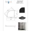 Fürdőkád félkör alakú Axim Ultraslim Stone Effect New 90x90 fekete,3