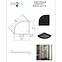 Fürdőkád félkör alakú Axim Ultraslim Stone Effect New 90x90 fekete,3