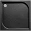 Fürdőkád négyzet Oskar Stone Effect New 80x80 fekete,2