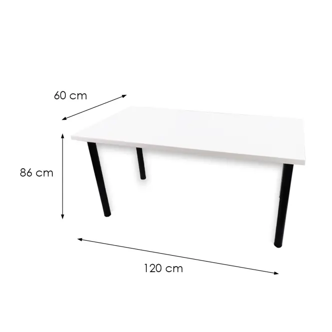Játék Íróasztal Low Fehér 120x60x1.8 Modell 0
