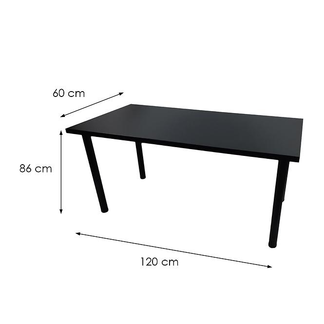 Játék Íróasztal Low Fekete 120x60x1.8 Modell 0