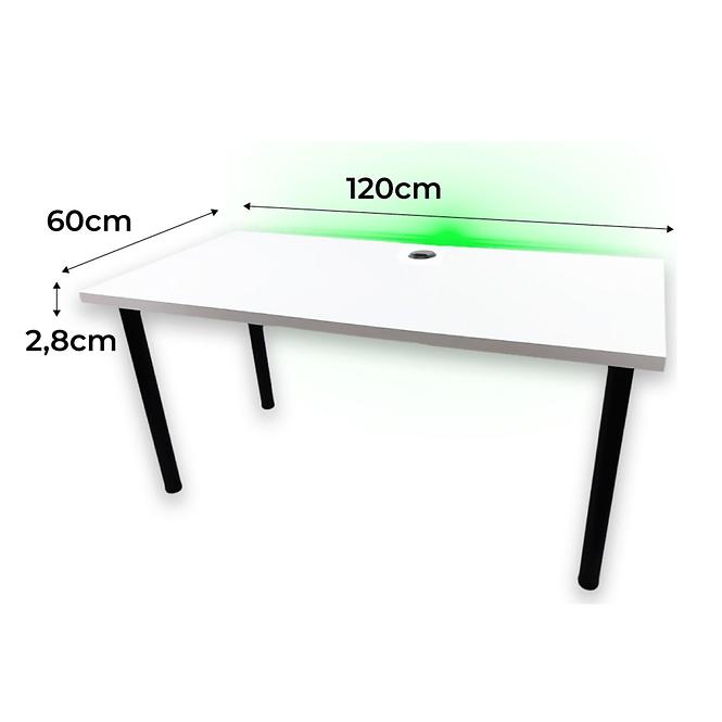 Játék Íróasztal Low Fehér 120x60x2.8 Modell 2