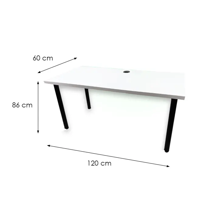 Játék Íróasztal Low Fehér 120x60x2.8 Modell 2