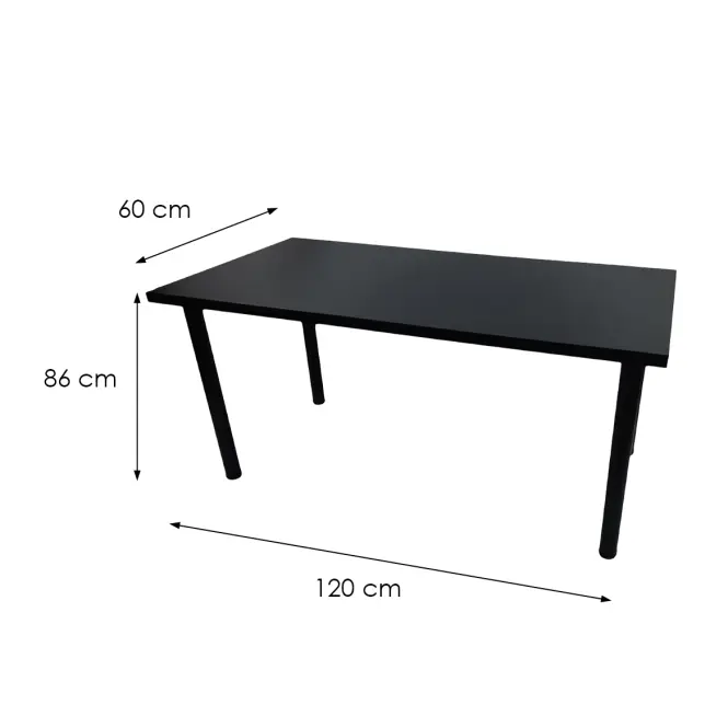 Játék Íróasztal Low Fekete 120x60x2.8 Modell 0