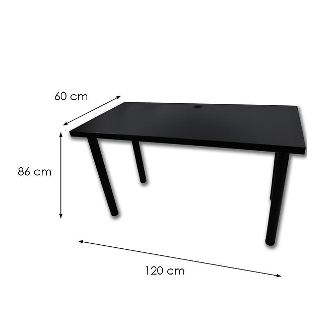Játék Íróasztal Low Fekete 120x60x2.8 Modell 2