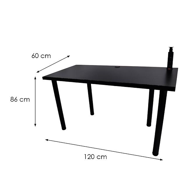 Játék Íróasztal Low Fekete 120x60x3.6 Modell 3