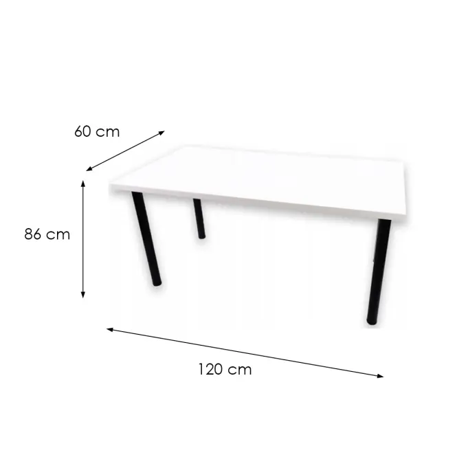 Játék Íróasztal Top Fehér 120x60x2.8 Modell 0