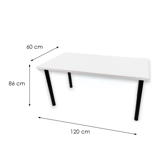 Játék Íróasztal Top Fehér 120x60x2.8 Modell 1