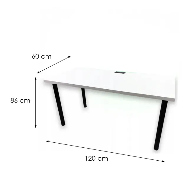 Játék Íróasztal Top Fehér 120x60x2.8 Modell 2