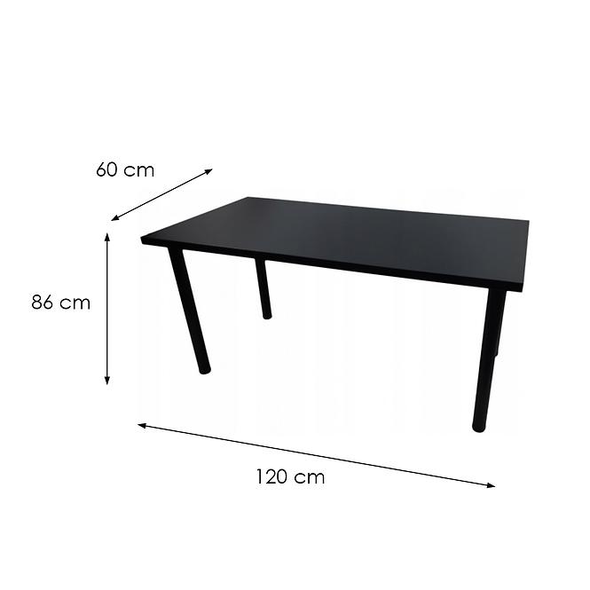 Játék Íróasztal Top Fekete 120x60x2.8 Modell 0