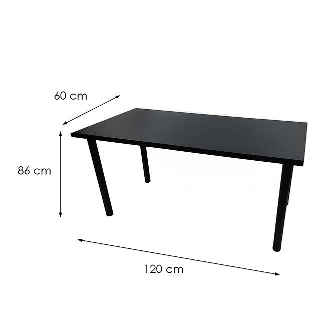 Játék Íróasztal Top Fekete 120x60x2.8 Modell 1