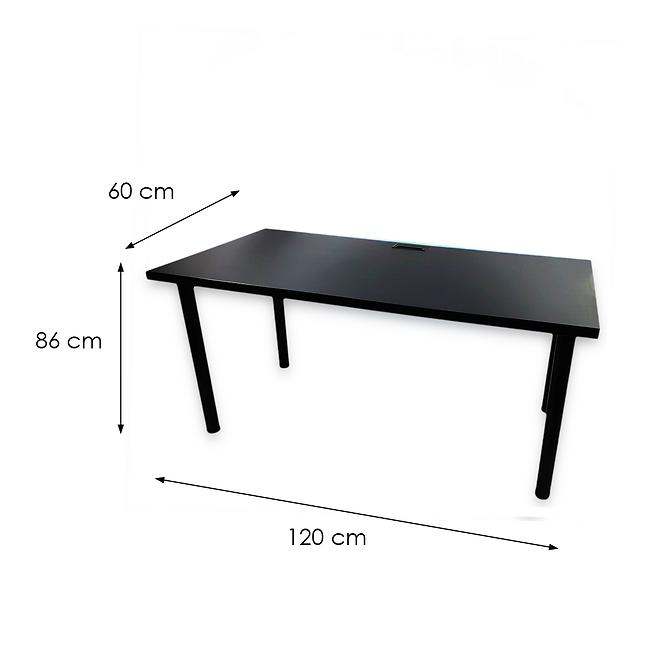 Játék Íróasztal Top Fekete 120x60x2.8 Modell 2
