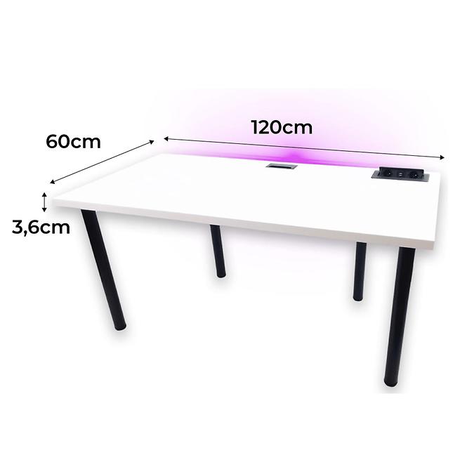 Játék Íróasztal Top Fehér 120x60x3.6 Modell 3