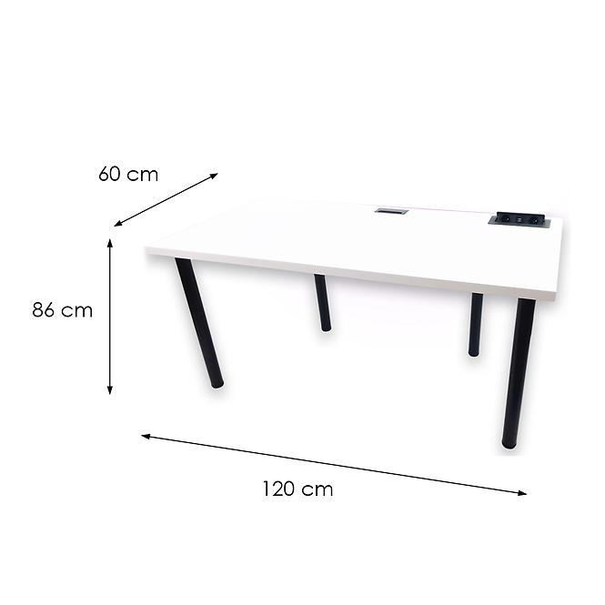 Játék Íróasztal Top Fehér 120x60x3.6 Modell 3