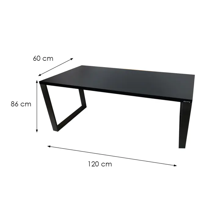 Játék Íróasztal Top Loft Fekete 120x60x2.8 Modell 1