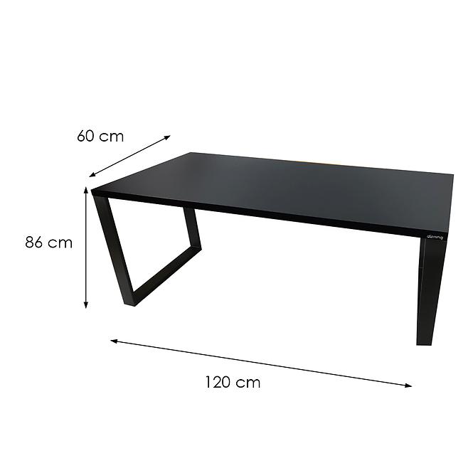 Játék Íróasztal Top Loft Fekete 120x60x2.8 Modell 1