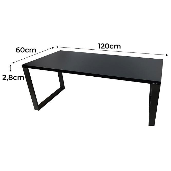 Játék Íróasztal Top Loft Fekete 120x60x2.8 Modell 0