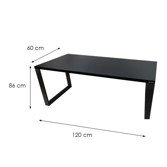 Játék Íróasztal Top Loft Fekete 120x60x2.8 Modell 0,3